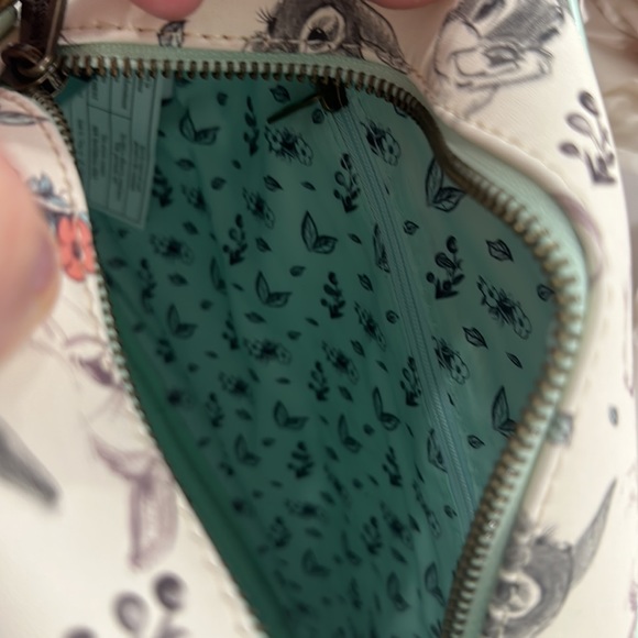 DISNEY LOUNGEFLY FLORAL SKETCH THUMPER SATCHEL CROSSBODY - Picture 5 of 5